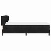 vidaXL Postelja z vzmetnico z vzmetnico Črna 80 x 200 cm Žamet