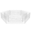 vidaXL &Scaron;estkotna visoka greda gabion 200x173x40 cm