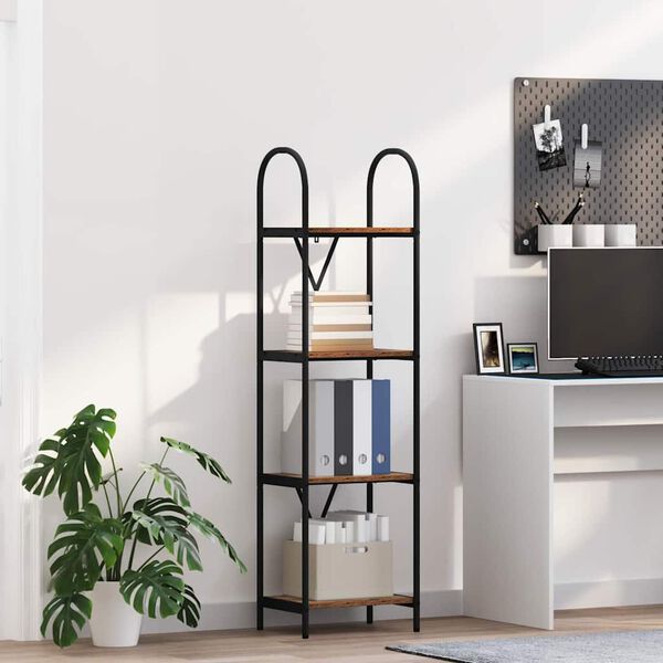 vidaXL Knjižna polica Star les 40 x 30 x 146 cm Konstruiran les