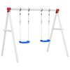 vidaXL Gugalnica z vrvmi 2 kosa modra 38x16 cm polieten