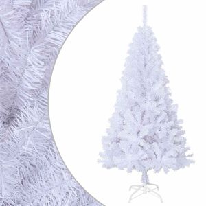 vidaXL Umetna novoletna jelka z debelimi vejami bela 150 cm PVC
