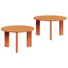 vidaXL Klubska miza 2 kos Voskast rjav 47,5 x 47,5 x 27 cm