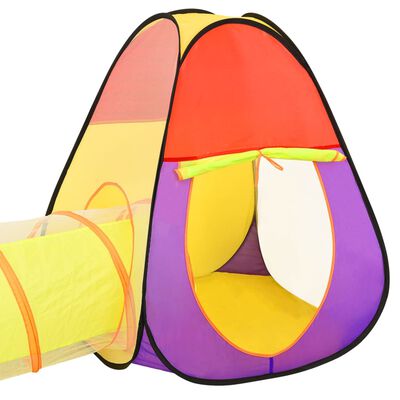 vidaXL Otroški šotor za igranje večbarven 255x80x100 cm