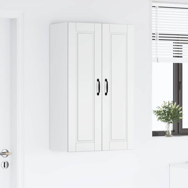 vidaXL Kuhinjski element s polico Visok sijaj bela 60 x 31 x 100 cm