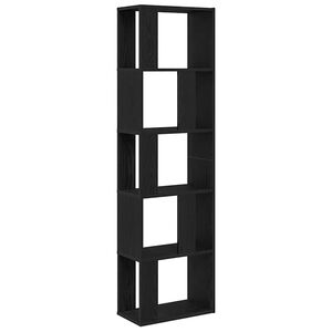 vidaXL Book Cabinet/Room Divider Črni hrast 45x24x159 cm