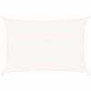 vidaXL Senčno jadro 160 g/m&sup2; belo 5x7 m HDPE