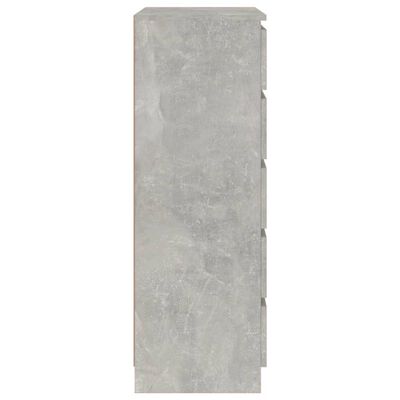 vidaXL Predalnik betonsko siv 60x36x103 cm inženirski les