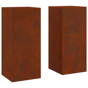 vidaXL Stojalo za rastline 2 pcs Rjav 24 x 24 x 55 cm