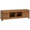 vidaXL TV omarica 110 x 30 x 35 cm Naravna Trden tikov les