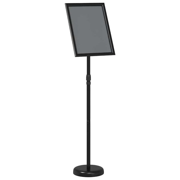 vidaXL Razstave na sejmih Črna 25 x 25 x 125 cm Aluminij