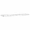 vidaXL Visoka greda gabion pocinkano jeklo 400x100x20 cm