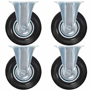 vidaXL Fiksna kolesa 4 kosi 125 mm