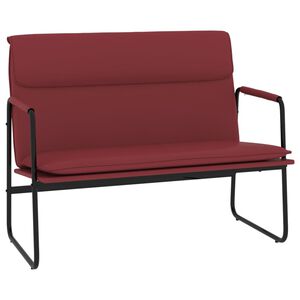 vidaXL Klop vinsko rdeča 100x64x80 cm umetno usnje