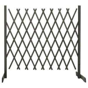vidaXL Vrtna mrežasta ograja siva 180x100 cm les jelke