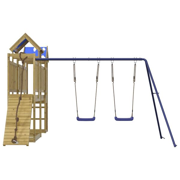 vidaXL Zunanje igralo impregnirana borovina