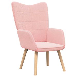 vidaXL fotelj Roza 62 x 67 x 95,5 cm Sherpa tkanina