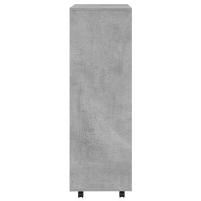 vidaXL Garderobna omara betonsko siva 80x40x110 cm iverna plošča