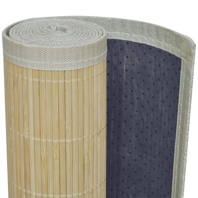 vidaXL Preproga iz bambusa 160x230 cm naravne barve