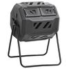 vidaXL Vrtni kompostnik črn 73x64x95 cm 160 L
