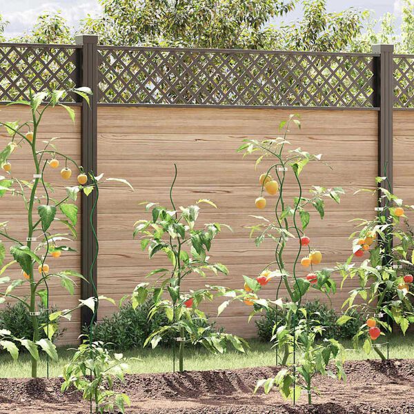 vidaXL Podpora za rastline 5 pcs Zelena 110 x 0.6 x 0.6 cm Jeklo