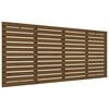 vidaXL Stensko posteljno vzglavje medeno rjavo 206x3x91,5 cm borovina