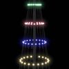 vidaXL LED božično drevesce med 230 LED večbarvno 184,5 cm Kovina