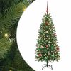 vidaXL Umestno božično drevo Zelena 150 cm PE in PVC