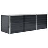vidaXL Visoka greda antracitna 240x80x77 cm pocinkano jeklo