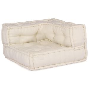 vidaXL Modularna sedežna enota 4 pcs Krem Blago