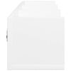 vidaXL Stenska omarica bela 75x18x16,5 cm inženirski les