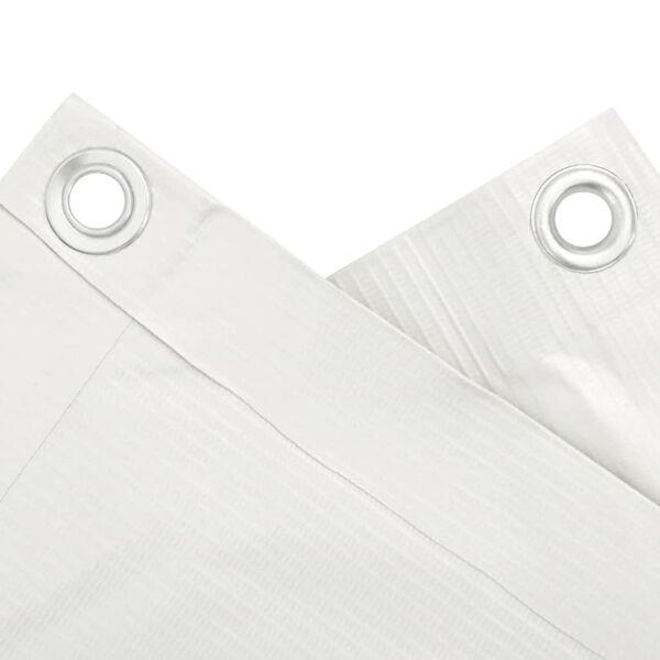 vidaXL Balkonsko platno za zasebnost belo 300x75 cm PVC