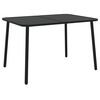 vidaXL Vrtna miza antracitna 110x80x71 cm jeklo
