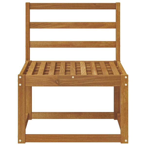 vidaXL Srednji zunanji kavč Masiven les akacije Naravna