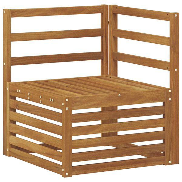 vidaXL Sedežne garniture 10 pcs Naravna Masiven les akacije