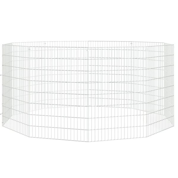 vidaXL Ograda za živali na prostem z 10 paneli 54x80 cm železo