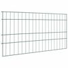 vidaXL Komplet ograje za ribnik 5 kos 100 x 50 cm Jeklo Zelena