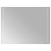 vidaXL LED kopalni&scaron;ko ogledalo Transparentno 80 x 60 cm kaljeno steklo