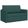 vidaXL Sofa postelja 110cm Temno zelena blago