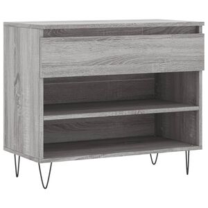 vidaXL Omarica za čevlje siva sonoma 70x36x60 cm inženirski les