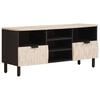 vidaXL TV omarica Bel pranje fini&scaron; 100 x 33 x 46 cm Masiven les manga