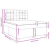 vidaXL Box spring postelja z vzmetnico temno rjava 180x200 cm blago