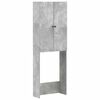 vidaXL Kabineta za strani&scaron;če ALKMAAR Betonsko siva 66 x 25,5 x 190 cm