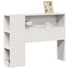 vidaXL Vzglavje s predelki bela 75 cm trdna borovina