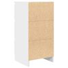vidaXL Komoda bela 37,5x35x76 cm inženirski les