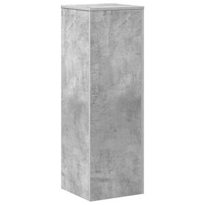 vidaXL Stojalo za rastline betonsko sivo 33x33x100 cm inženirski les