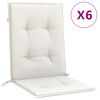 vidaXL Blazina za stol 6 kosov melanž krem 100x50x4 cm