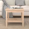 vidaXL Klubska mizica 50x50x45 trdna borovina