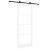 vidaXL Drsna vrata ORKDAL 93 x 232 cm Trden borov les in steklo