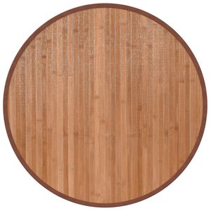 vidaXL Okrogla preproga naravna 60 cm bambus