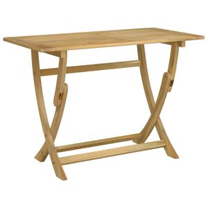vidaXL Zložljiva vrtna miza 110x55x75 cm trden akacijev les